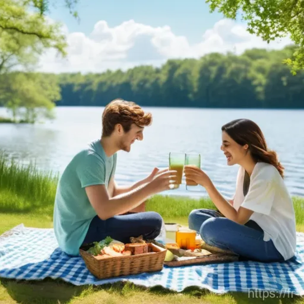 교육공학과 멀티미디어 학습 원리 - **Prompt 1: Lakeside Picnic with Friends**
    A vibrant, high-resolution photograph of a diverse gr...