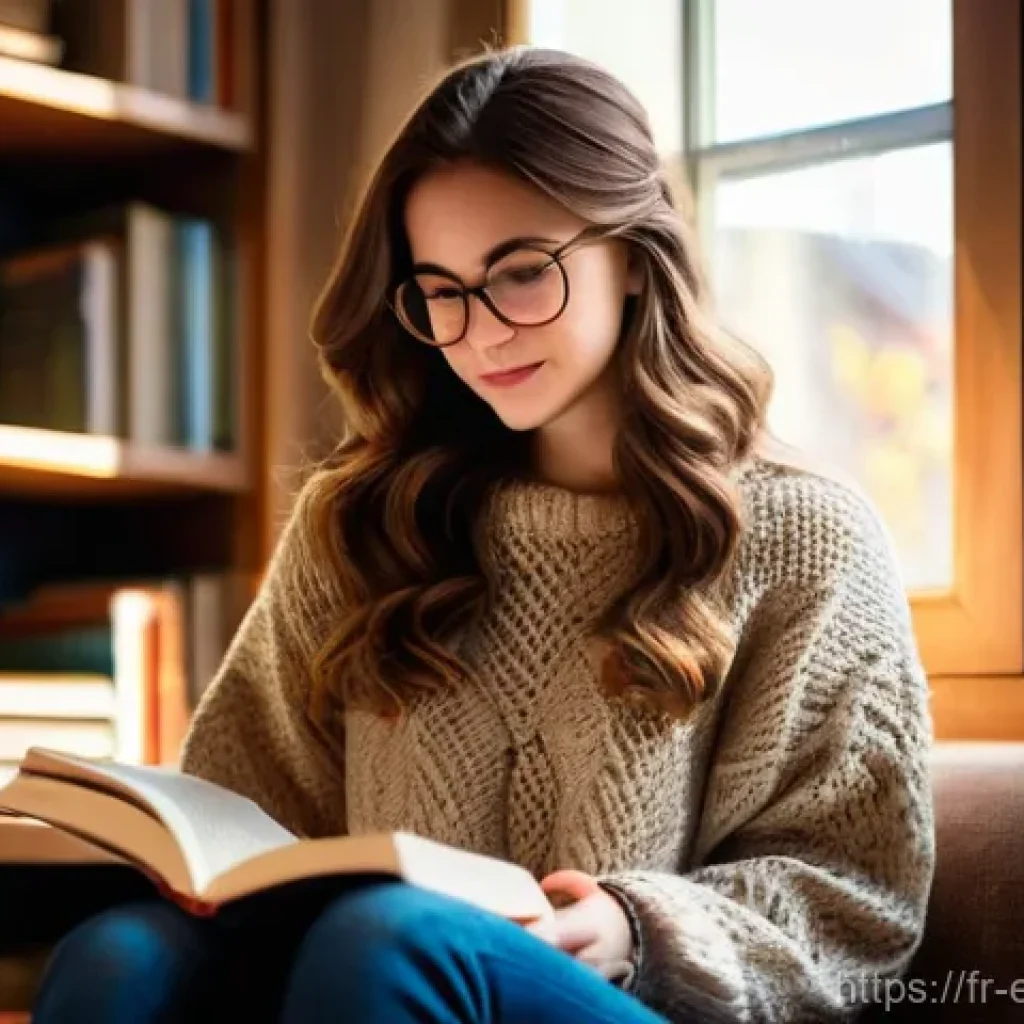 교육공학과 Bloom의 교육목표 분류학 - **Prompt 1: Cozy Bookstore Corner**
    "A young woman, approximately 20-25 years old, with long wav...