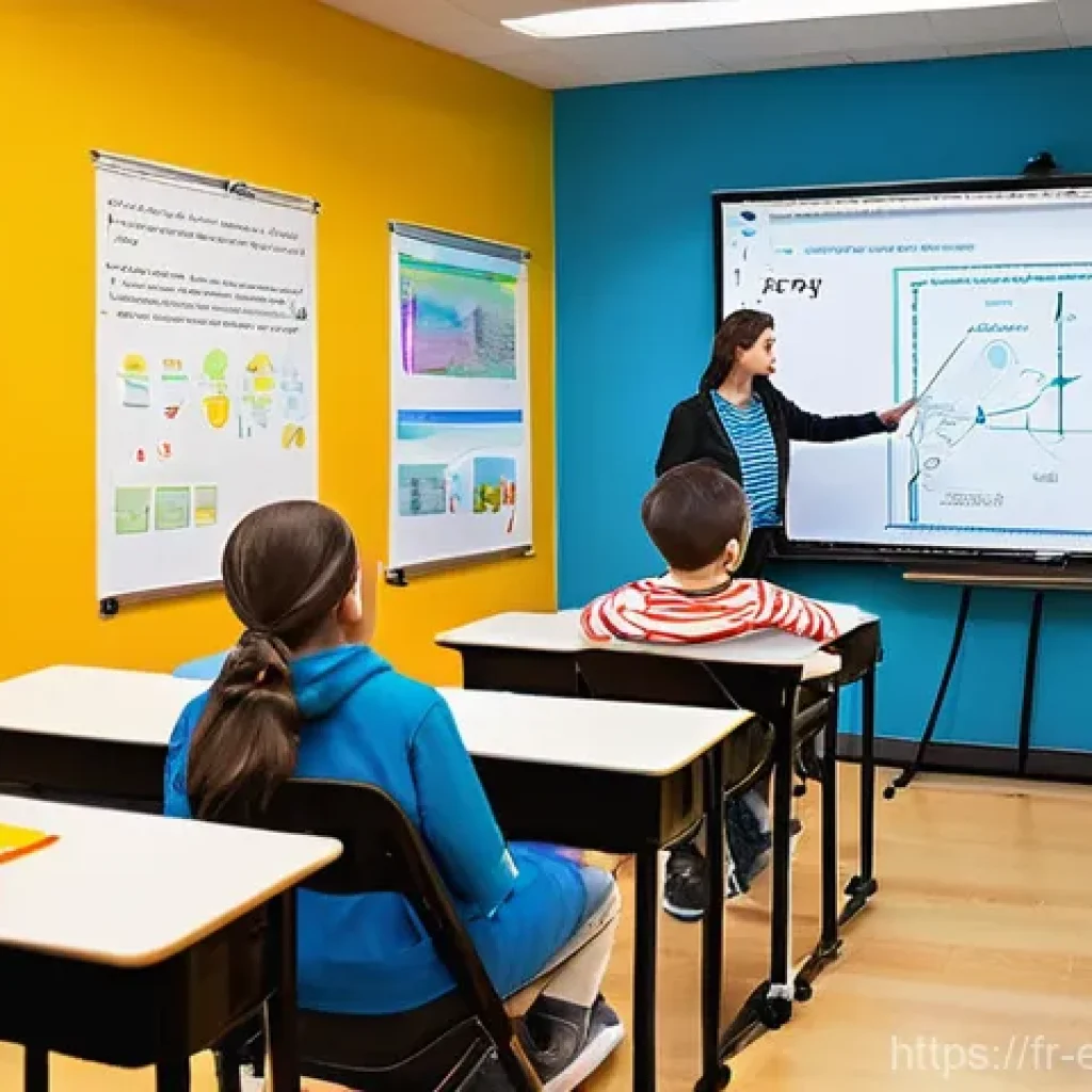 교육공학과 Microsoft Teams 교육 - **Prompt 1: Dynamic Interactive Classroom**
    "A vibrant, modern classroom filled with diverse hig...