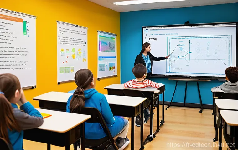 교육공학과 Microsoft Teams 교육 - **Prompt 1: Dynamic Interactive Classroom**
"A vibrant, modern classroom filled with diverse hig...