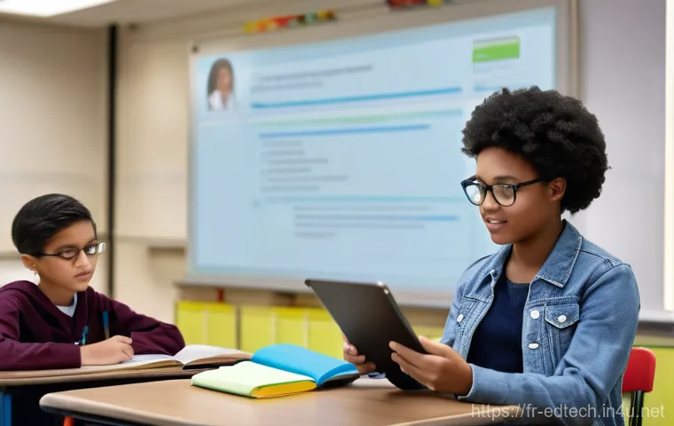 교육공학과 Microsoft Teams 교육 - **Prompt 2: Global Collaborative Learning**
    "A split-scene image depicting a diverse group of hi...